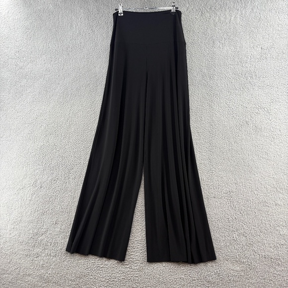 Norma Kamali Black Elephant Wide Leg‎ Pull On Pants Size Medium - Picture 3 of 14